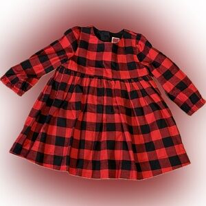 Baby Gap soft flannel Buffalo plaid Dress
